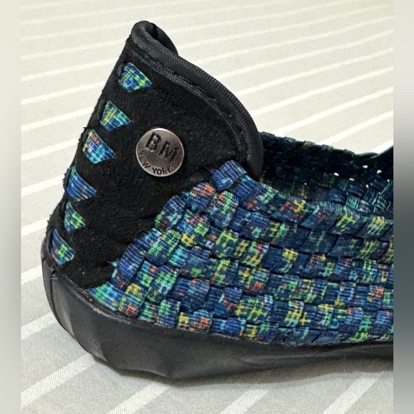 Bernie Mev Catwalk Woven Ballet Flats US 6-6.5 EU37 Blue Multi Stretch Slip On - Picture 7 of 16